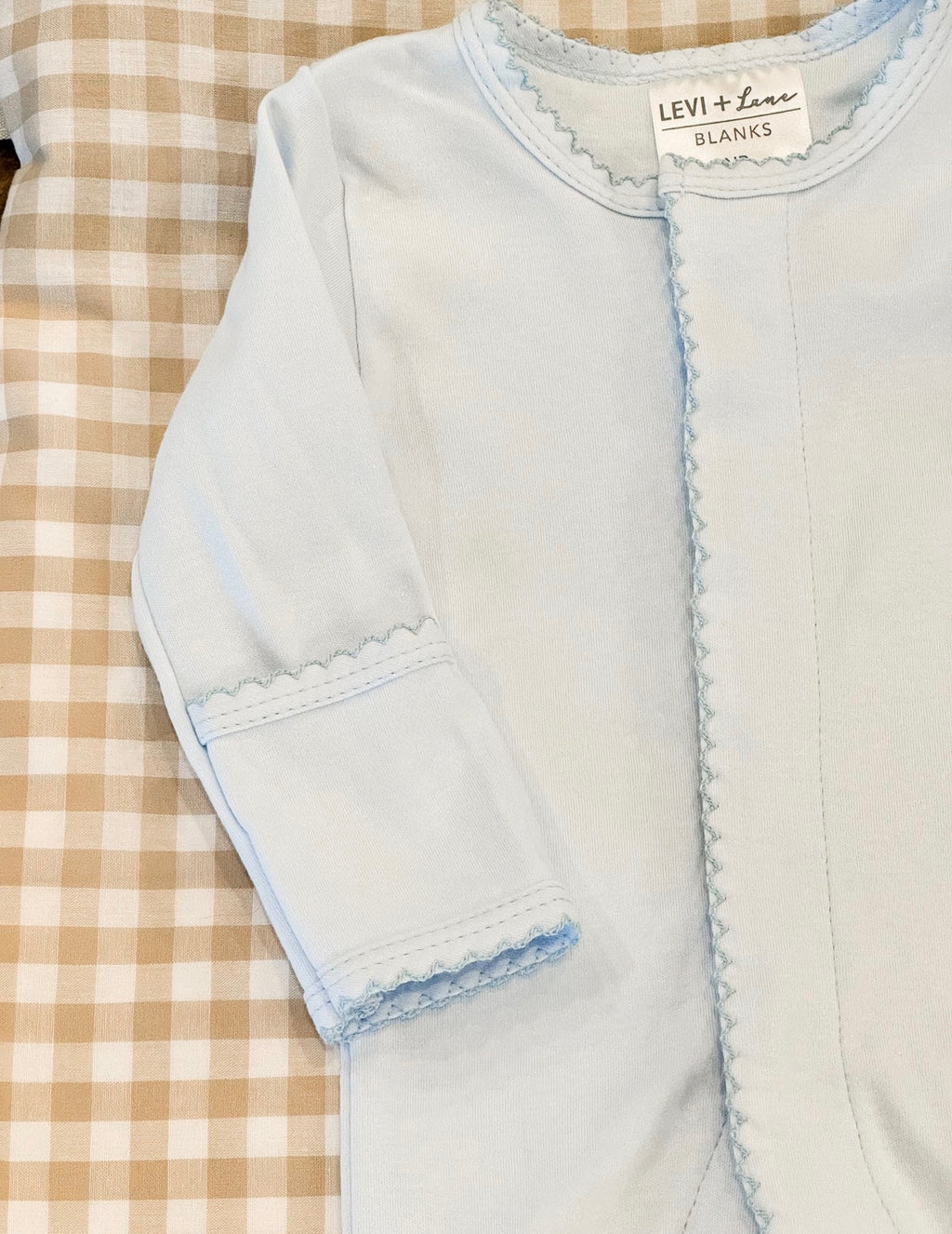 Picot Trim Cotton Footie