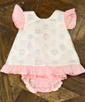 Girl's Birthday Bow Back Diaper/Shorts Set