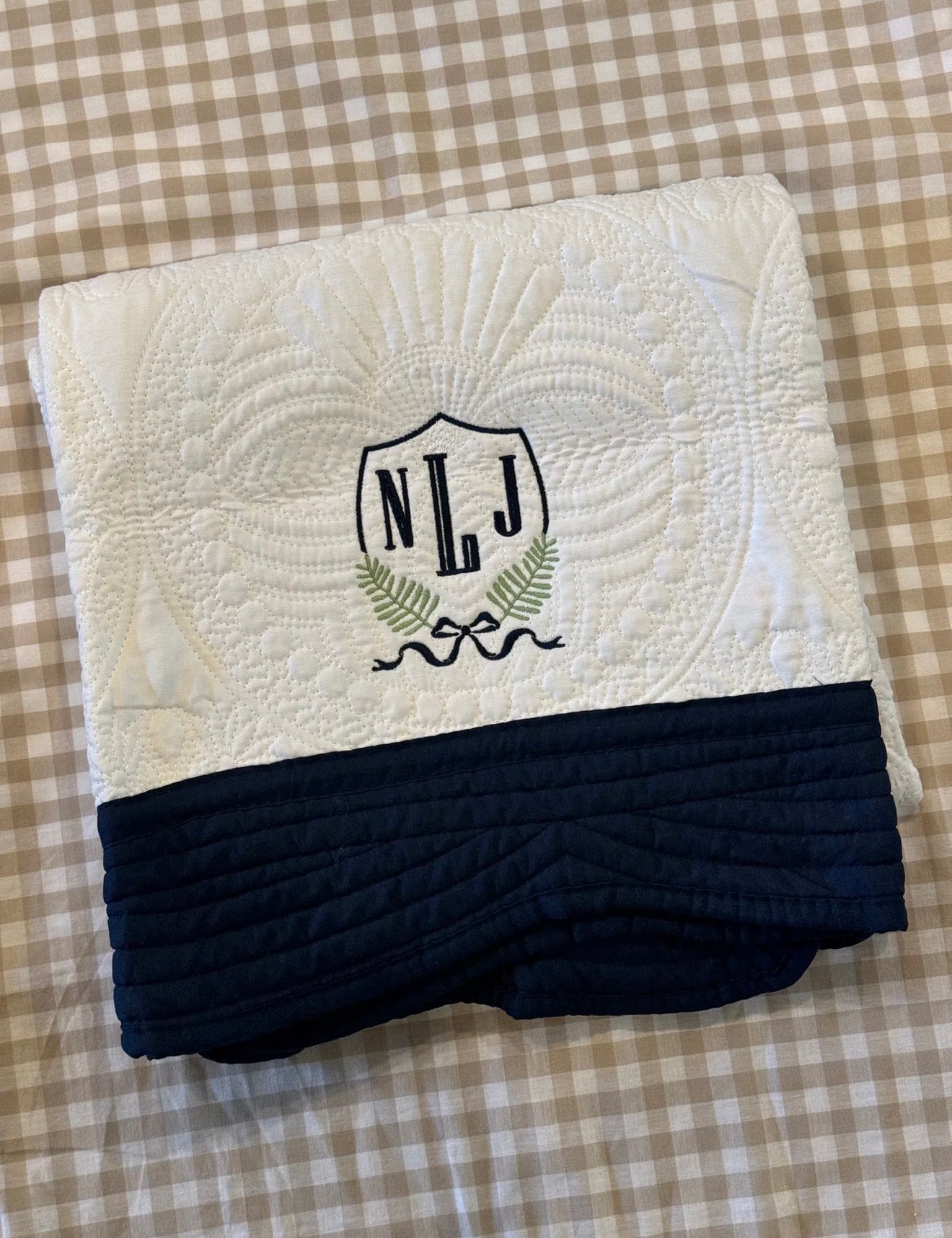 Heirloom Quilted Baby Blanket