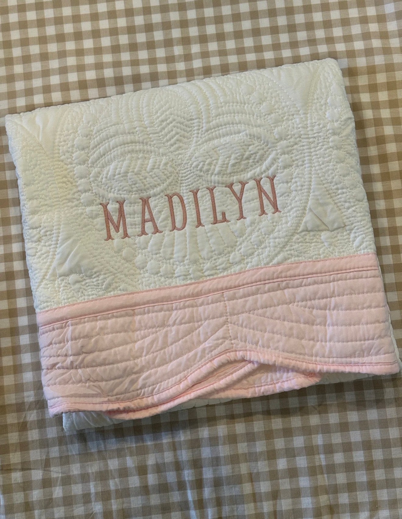 Heirloom Quilted Baby Blanket