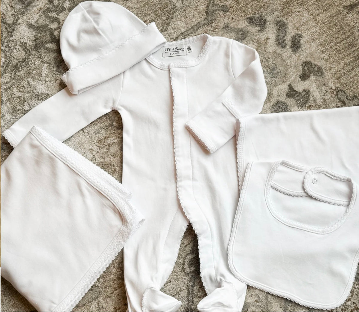 Picot trim baby bundle