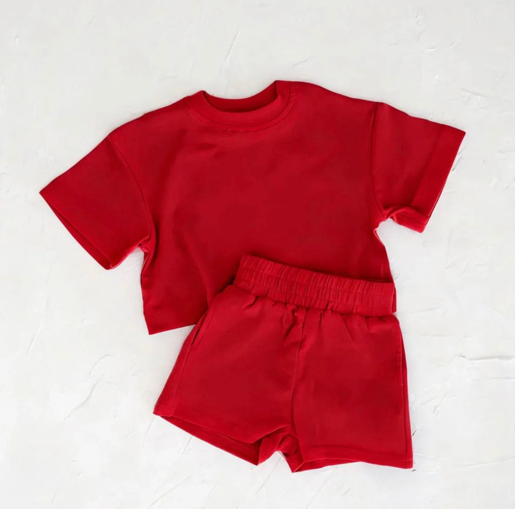 Boys French Terry Shorts Set