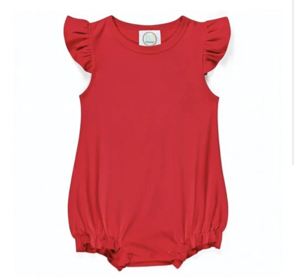 Girl's Flutter Sleeved Bubble