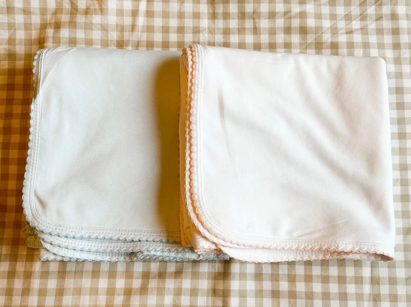 Picot Trim Cotton Blanket