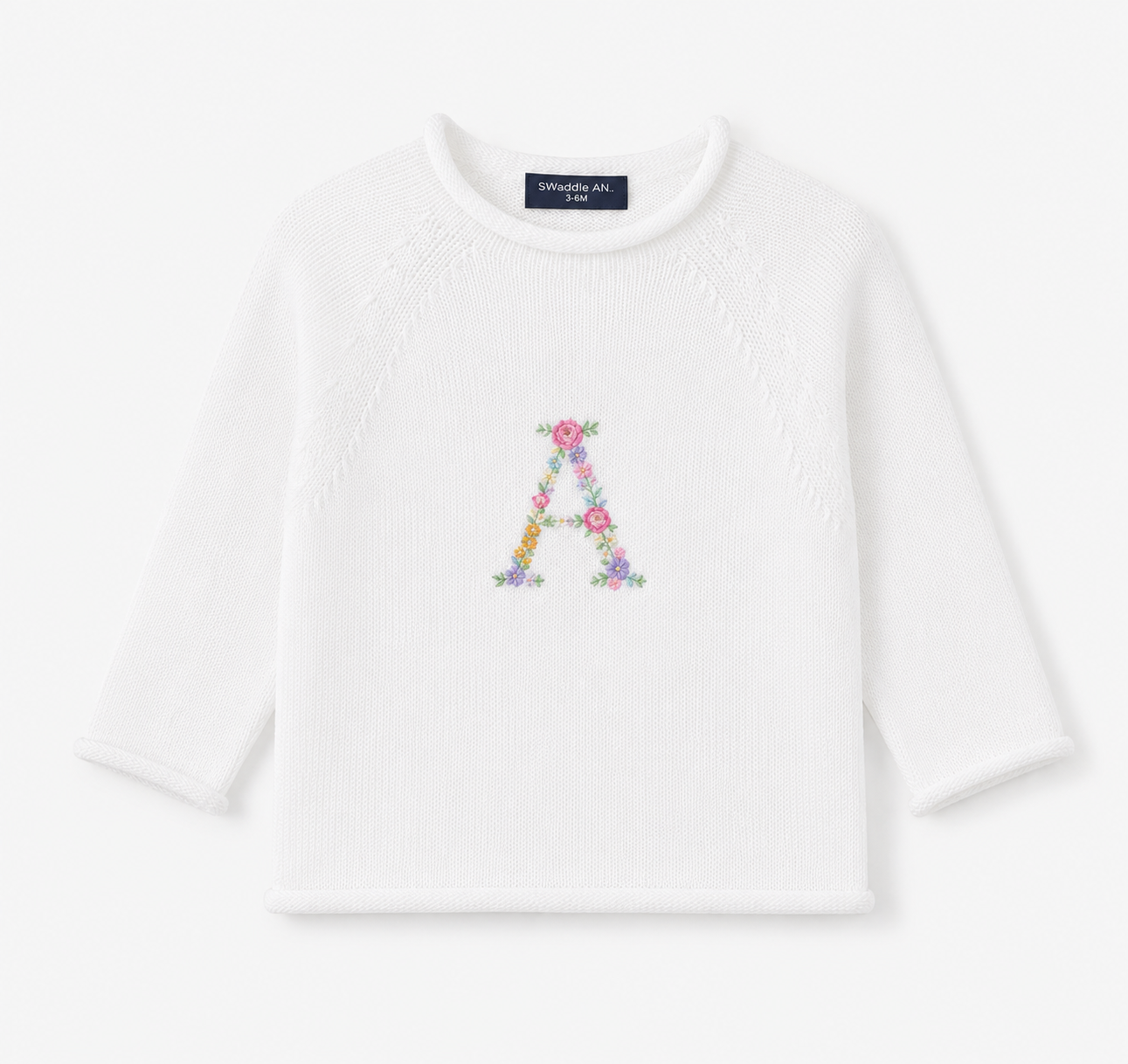 100% Cotton Baby Knit Rollneck Sweater