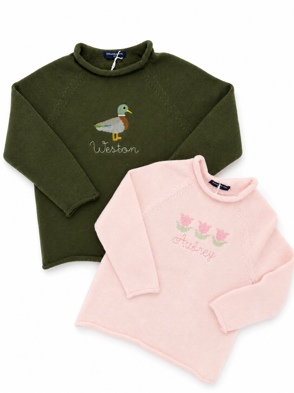 100% Cotton Baby Knit Rollneck Sweater