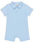Boy's Short Sleeved Polo Collared Romper