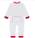 Drop Flap Gingham Trim Unionsuit Playsuit